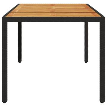 Durable Garden Table with Acacia Wood Top | Hipomarket UK