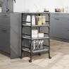 Kitchen Trolley Grey Sonoma - Stylish & Functional Storage