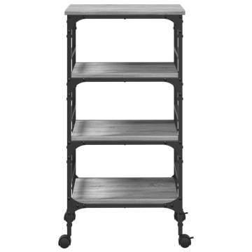 Kitchen Trolley Grey Sonoma - Stylish & Functional Storage