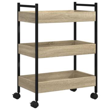 Kitchen Trolley Sonoma Oak - Stylish Storage Solution