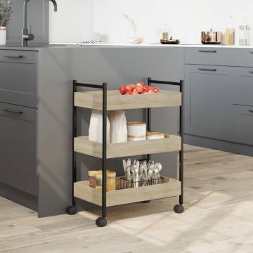 Kitchen Trolley Sonoma Oak - Stylish Storage Solution