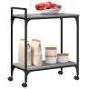 Kitchen Trolley Grey Sonoma - 60.5x31x72.5 cm Engineered Wood