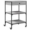 Kitchen Trolley Grey Sonoma - Engineered Wood | Hipomarket