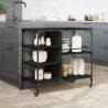 Vintage Kitchen Trolley Black - 100x45x89.5 cm | HipoMarket