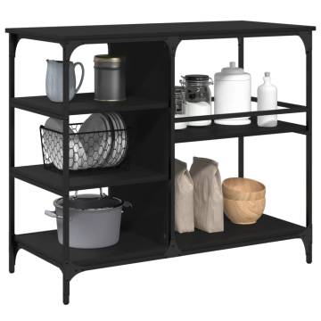 Vintage Kitchen Trolley Black - 100x45x89.5 cm | HipoMarket