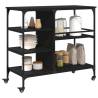 Vintage Kitchen Trolley Black - 100x45x89.5 cm | HipoMarket