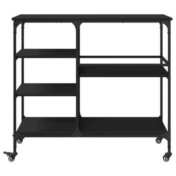 Vintage Kitchen Trolley Black - 100x45x89.5 cm | HipoMarket