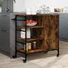 Kitchen Trolley Smoked Oak - Stylish Storage Solution