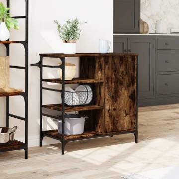 Kitchen Trolley Smoked Oak - Stylish Storage Solution