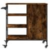 Kitchen Trolley Smoked Oak - Stylish Storage Solution