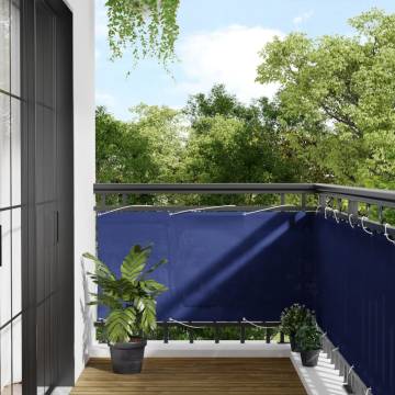 Blue Balcony Screen 75x1000 cm - Privacy & Durability