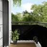 Balcony Screen Black 90x700 cm - Durable & Privacy Solution