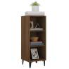 Stylish Brown Oak Sideboard - 34.5x32.5x90 cm