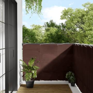 Brown Balcony Screen 120x700 cm - Privacy & Durability