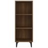 Stylish Brown Oak Sideboard - 34.5x32.5x90 cm