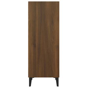 Stylish Brown Oak Sideboard - 34.5x32.5x90 cm