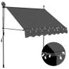 Manual Retractable Awning with LED 100 cm Anthracite Colour anthracite Quantity in Package 1 Width 100 cm 