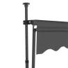 Manual Retractable Awning with LED - 100 cm Anthracite