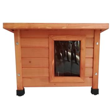 @Pet Outdoor Cat House XL - Comfortable Wooden Retreat for Cats