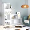 Book Cabinet/Room Divider White 155x24x160 cm Engineered Wood Colour white Quantity in Package 1 