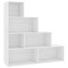 White Book Cabinet & Room Divider - 155x24x160 cm