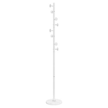 Coat Stand White 176 cm - Durable Powder-coated Iron