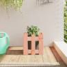 Garden Planter with Fence Design 30x30x30 cm Solid Wood Douglas Colour natural douglas Size 30 x 30 x 30 cm Quantity in Package 1 