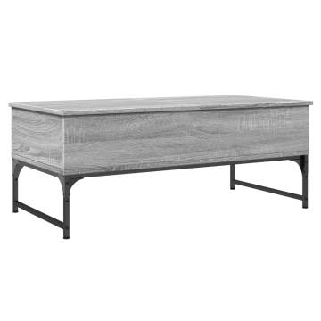 Elegant Grey Sonoma Coffee Table - 100x50 cm | Hipo Market