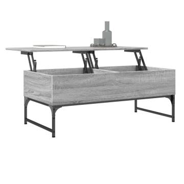 Elegant Grey Sonoma Coffee Table - 100x50 cm | Hipo Market