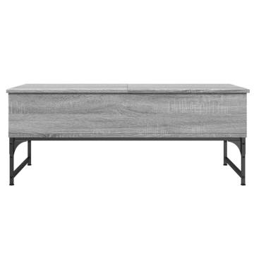 Elegant Grey Sonoma Coffee Table - 100x50 cm | Hipo Market