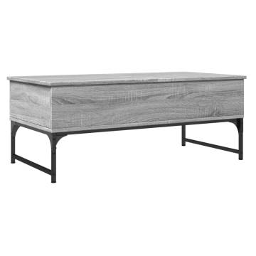 Elegant Grey Sonoma Coffee Table - 100x50 cm | Hipo Market