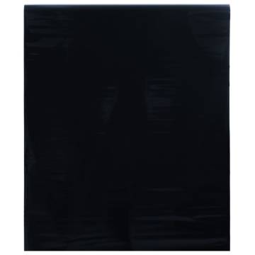 Static Frosted Black Window Film 90x1000 cm | HipoMarket