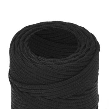 Boat Rope Full Black 2mm 250m Polypropylene - Durable & Versatile