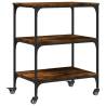 Kitchen Trolley Smoked Oak - Storage & Style | HipoMarket