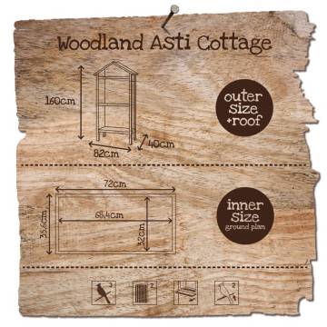 Duvoplus Aviary Asti Cottage - Perfect Flight Cage for Birds