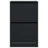 Compact Black Shoe Cabinet - 60x34x96.5 cm | HipoMarket