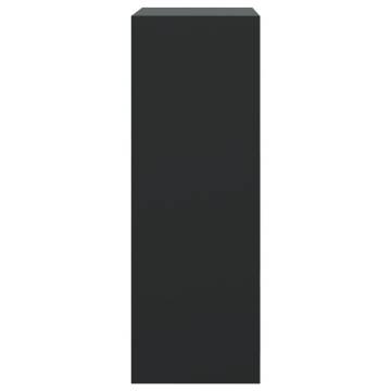 Compact Black Shoe Cabinet - 60x34x96.5 cm | HipoMarket