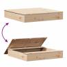 Sandpit with Cover - 111x111 cm Solid Pine Wood | HipoMarket