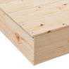 Sandpit with Cover - 111x111 cm Solid Pine Wood | HipoMarket