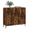 Modern Sideboard in Smoked Oak - 90x34x80 cm | HipoMarket