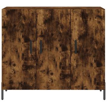 Modern Sideboard in Smoked Oak - 90x34x80 cm | HipoMarket