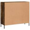 Modern Sideboard in Smoked Oak - 90x34x80 cm | HipoMarket