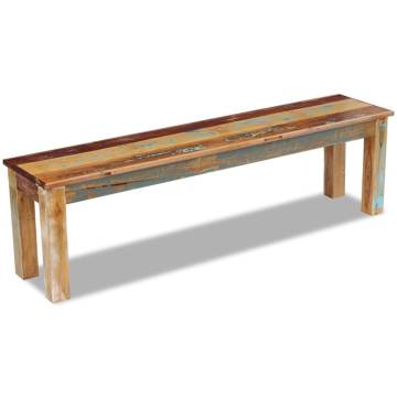 Solid Reclaimed Wood Bench - Unique Antique-style Furniture