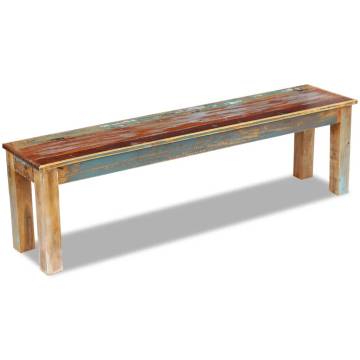 Solid Reclaimed Wood Bench - Unique Antique-style Furniture