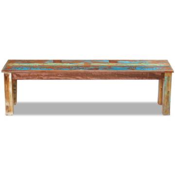 Solid Reclaimed Wood Bench - Unique Antique-style Furniture