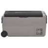 Portable Cool Box with Wheels & Handle - 60L Black & Grey