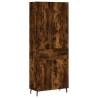 Stylish Highboard Smoked Oak | 69.5x34x180 cm | Hipomarket