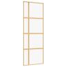 Sliding Door Gold 76x205 cm | Clear ESG Glass & Aluminium