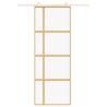 Sliding Door Gold 76x205 cm | Clear ESG Glass & Aluminium