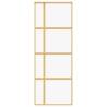 Sliding Door Gold 76x205 cm | Clear ESG Glass & Aluminium